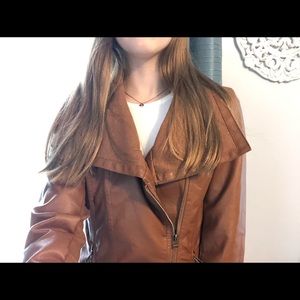 BRAND NEW Faux-Leather Metaphor Jacket
